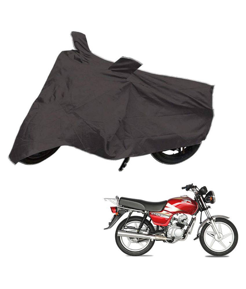     			AutoRetail Dust Proof Two Wheeler Polyster Cover for TVS Star Lx (Mirror Pocket, Grey Color)
