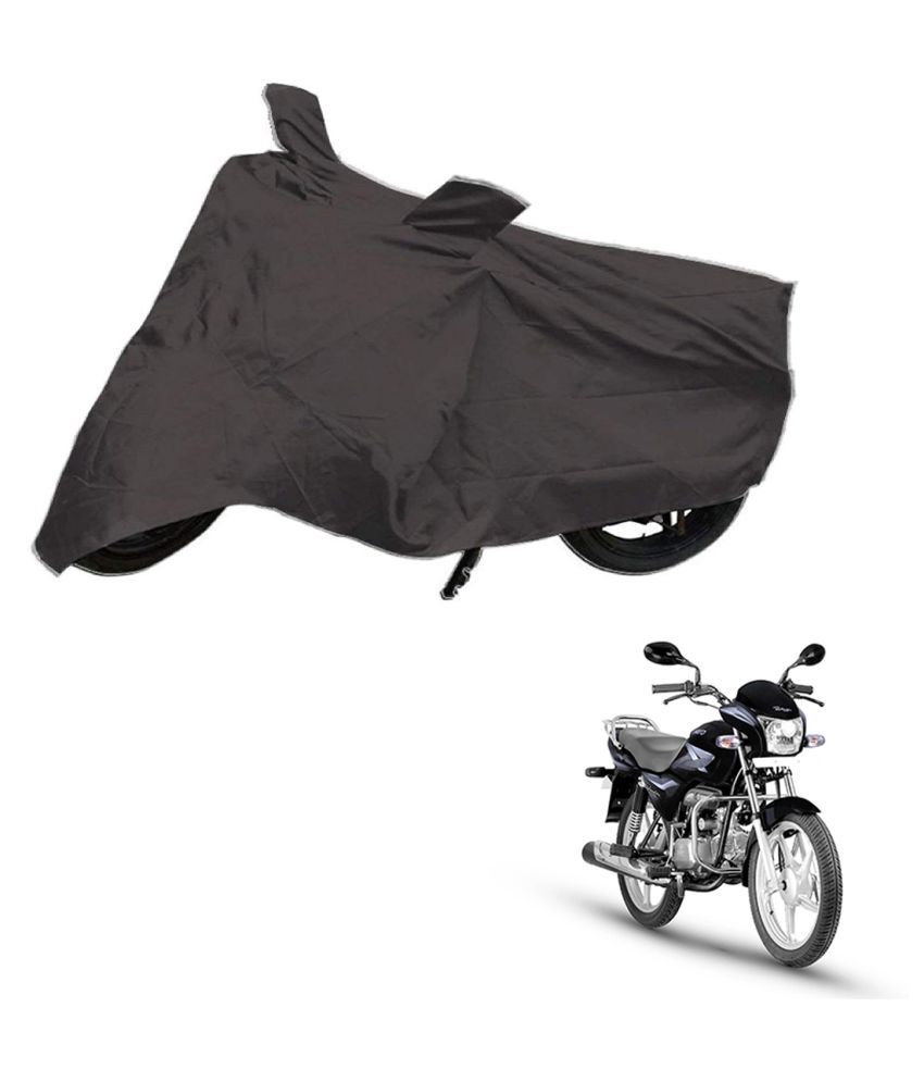     			AutoRetail Dust Proof Two Wheeler Polyster Cover for Hero Splendor Pro (Mirror Pocket, Grey Color)