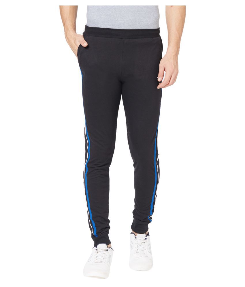 Fitz Poly Cotton Black Jogger For Mens - Buy Fitz Poly Cotton Black ...