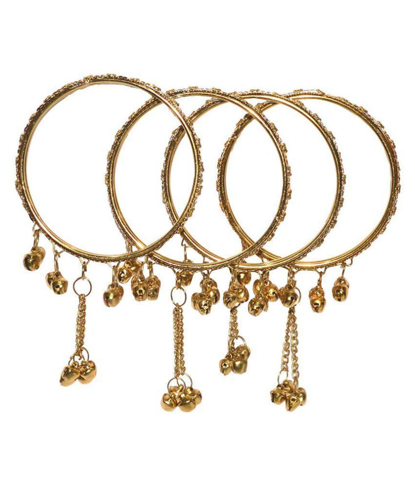 latkan bangles golden colour