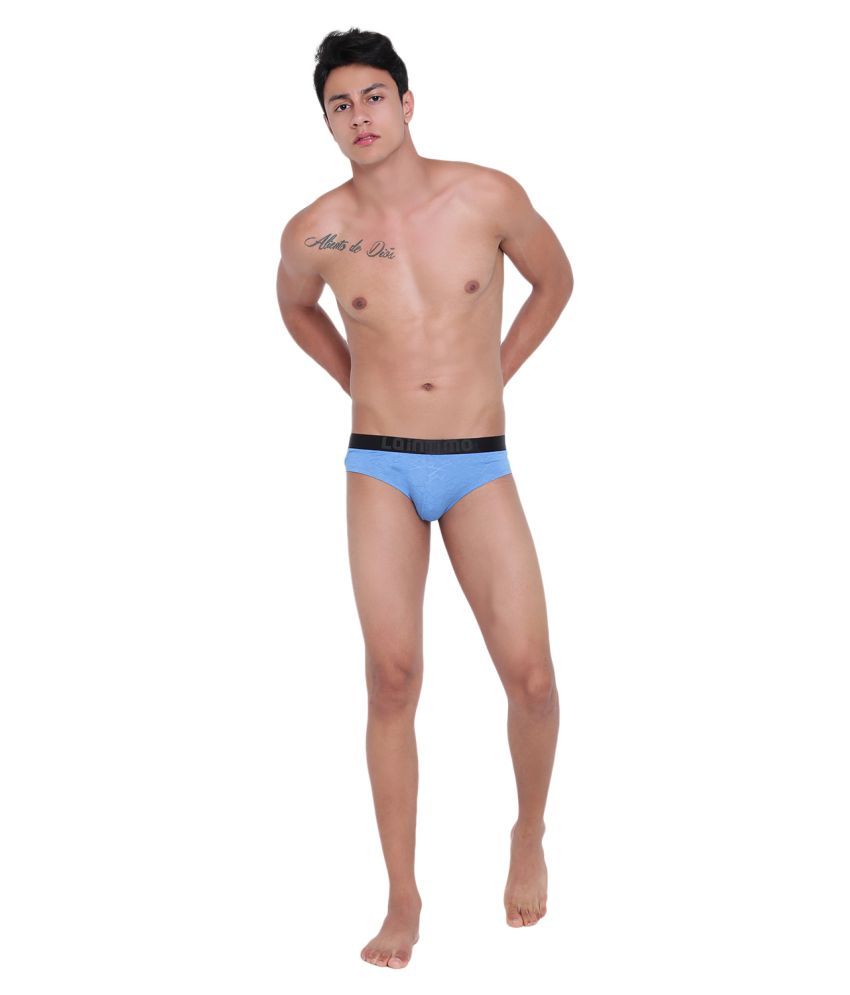     			La Intimo Pack of 1 Polyester Briefs For Men's ( Blue )