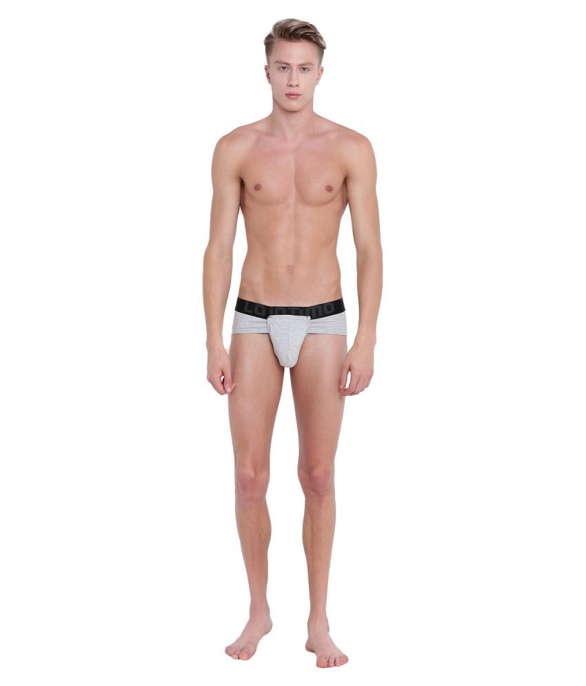     			La Intimo Cotton Men's Briefs ( Light Grey )