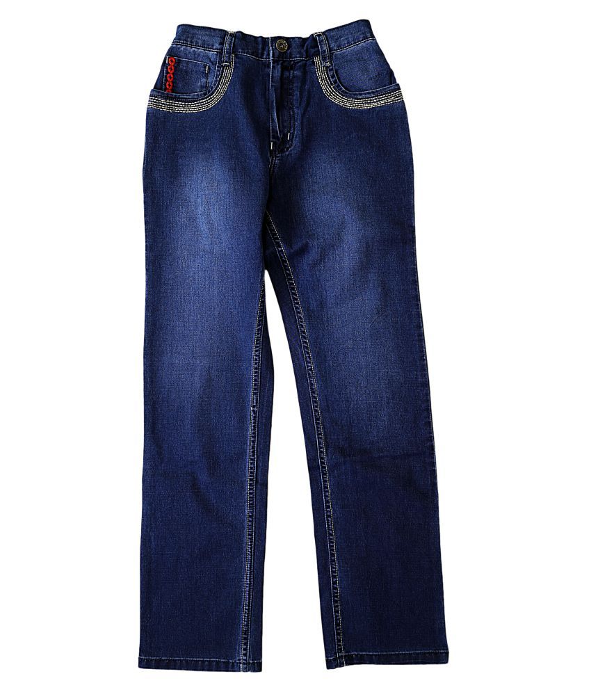 dark blue denim jeans