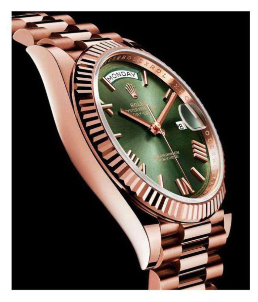 Rolex Oyster Perpetual 05 Metal Analog Mens Watch - rolex roblox id full song