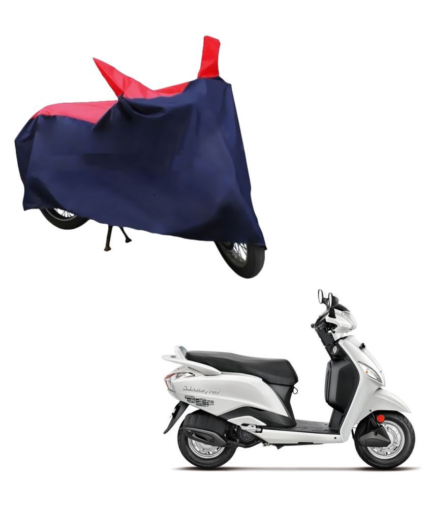     			AutoRetail Dust Proof Two Wheeler Polyster Cover for Hero Maestro (Mirror Pocket, Red and Blue Color)