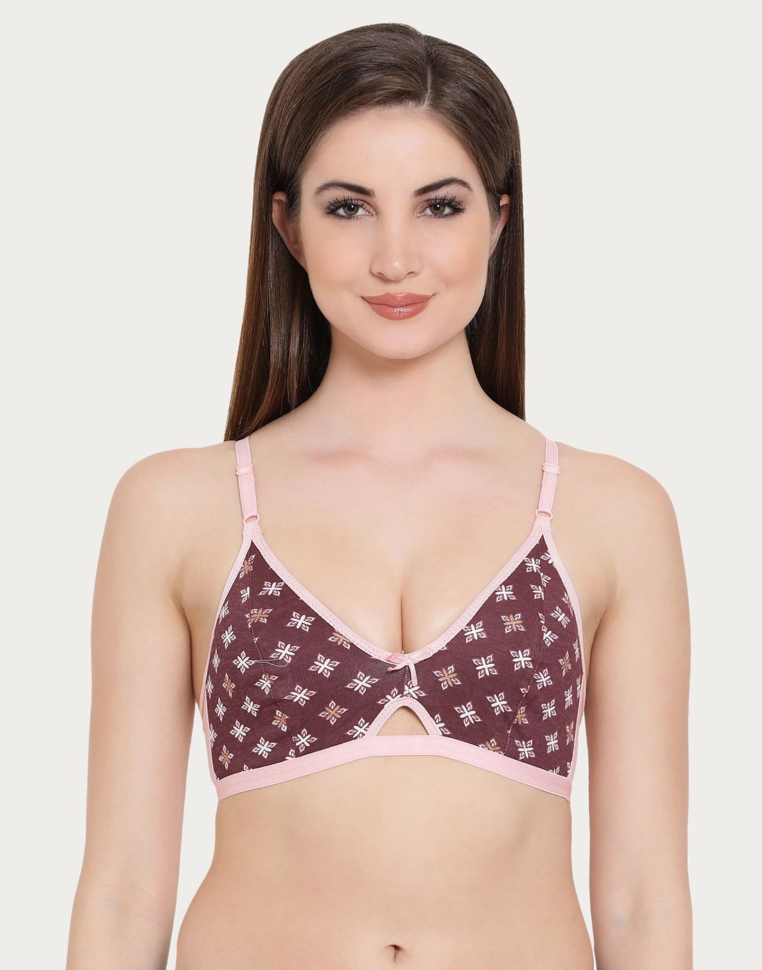     			Clovia Pack of 1 Cotton Non Padded Women's T-Shirt Bra ( Maroon )