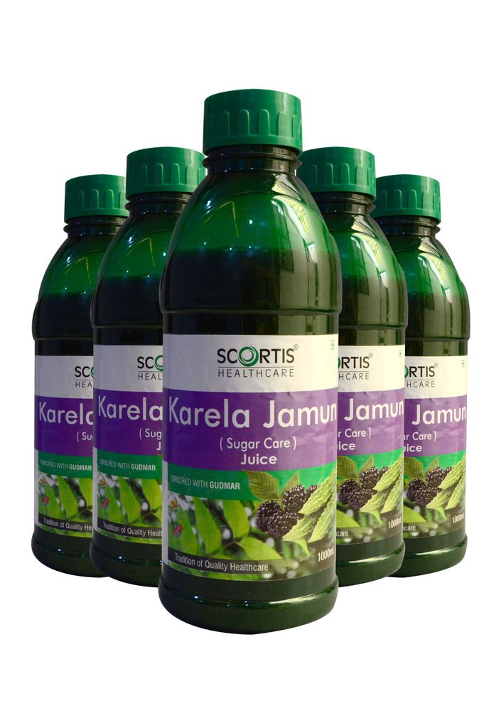 Scortis KARELA JAMUN JUICE Health Drink Liquid 1000 ml Pack of 5 Buy