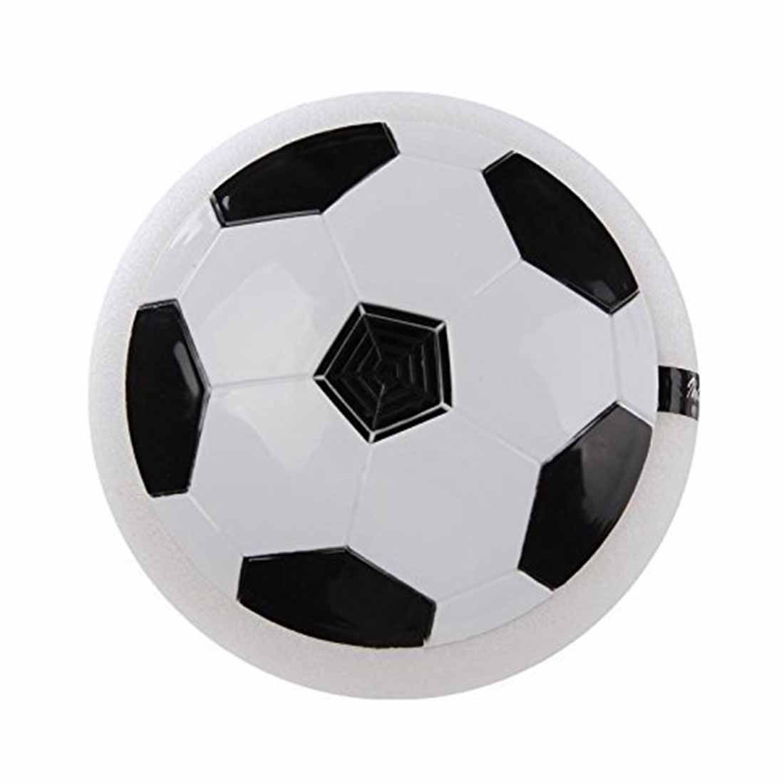 Kirat Air Soccer Disk hover disc Battery Operated Toy for kids Multi Color Lights Football White