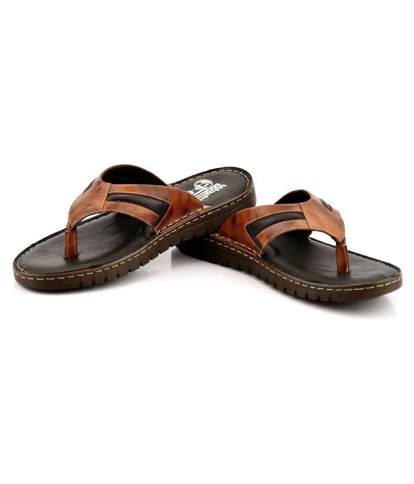 ID ID0901 Brown Leather Slippers Price 