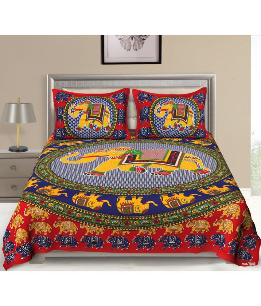 Bombay Spreads Cotton Double Bedsheet with 2 Pillow Covers Buy Bombay