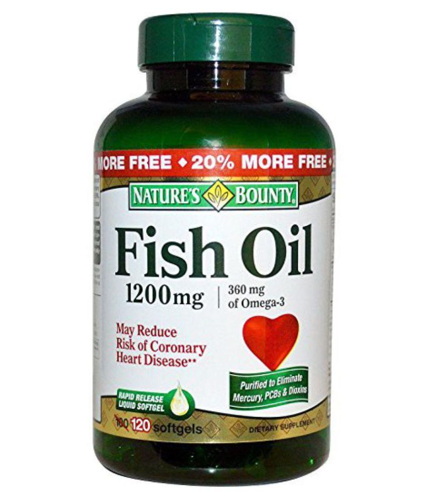 Nature's Bounty Fish Oil 1200mg Softgel 1 gm Buy Nature's Bounty Fish