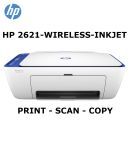 HP 2621 Multi Function (Print, Scan, Copy, Wifi) Colored Wireless Inkjet Printer