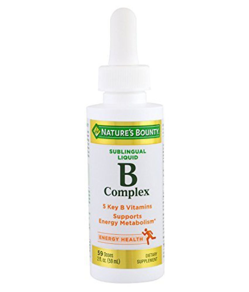 Nature's Bounty B Complex With B12 Sublingual Liquid Syrup 1 Gm: Buy ...