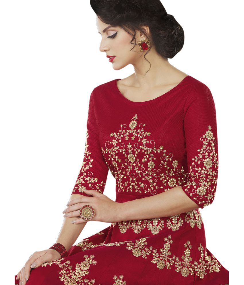 raw silk gowns online india