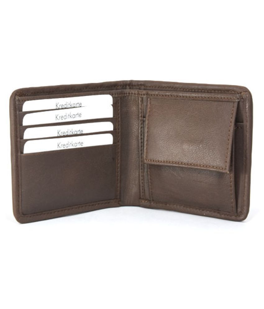 LMS Gani Mohamed and co. Leather Brown Casual Regular Wallet: Buy ...