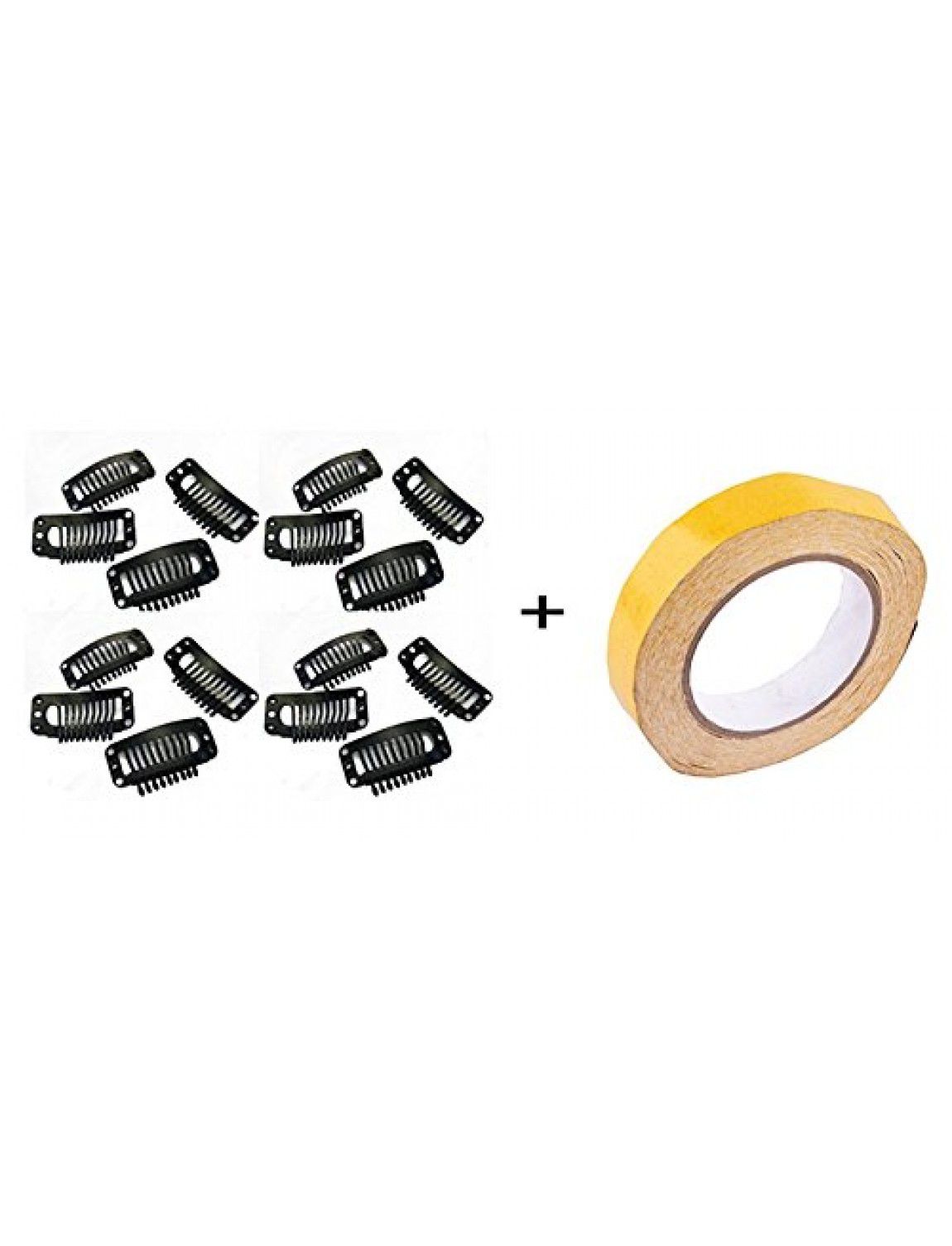 RITZKART 30mm Transparent hair system Tape Free Hair Clip Water Resistant