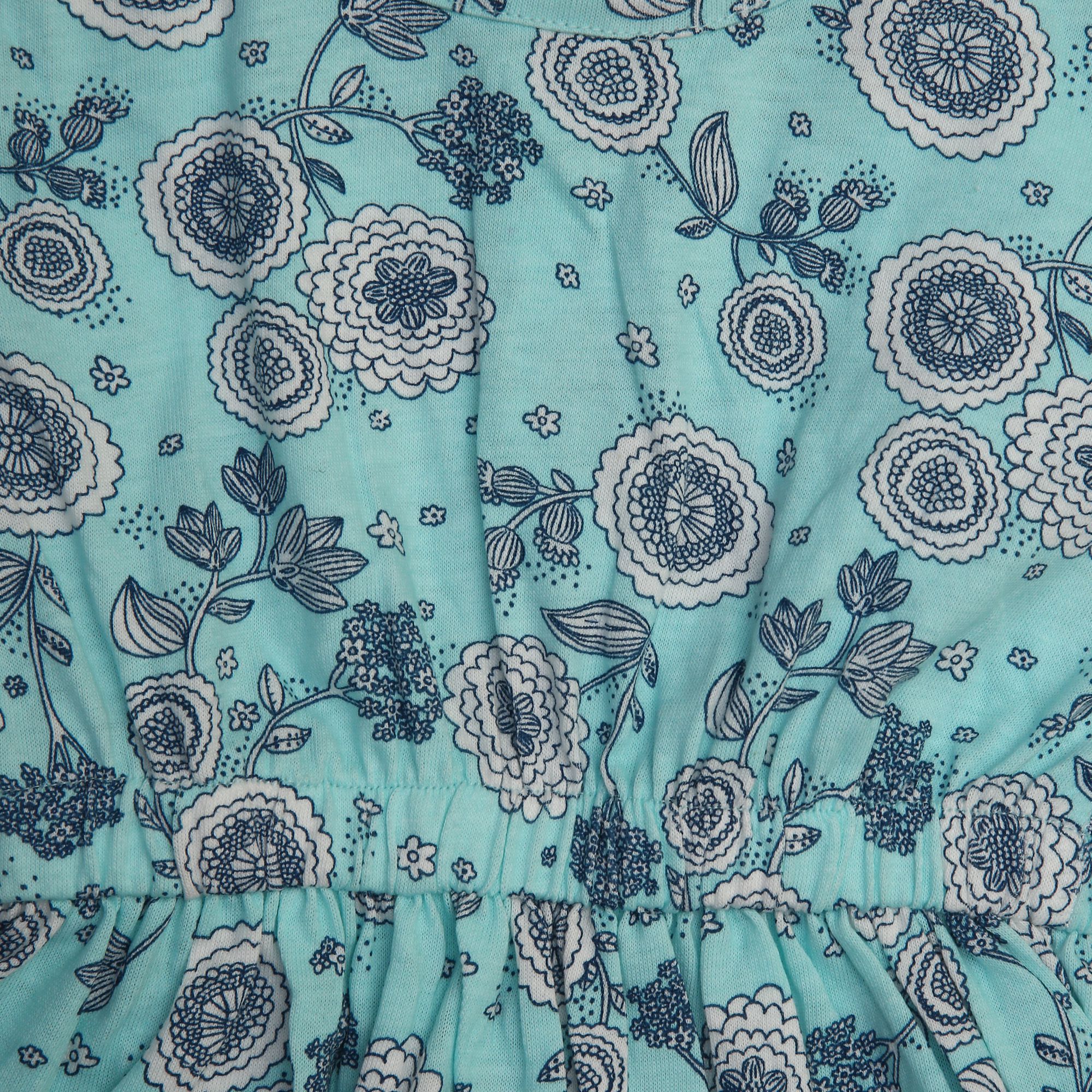 sky blue frock design