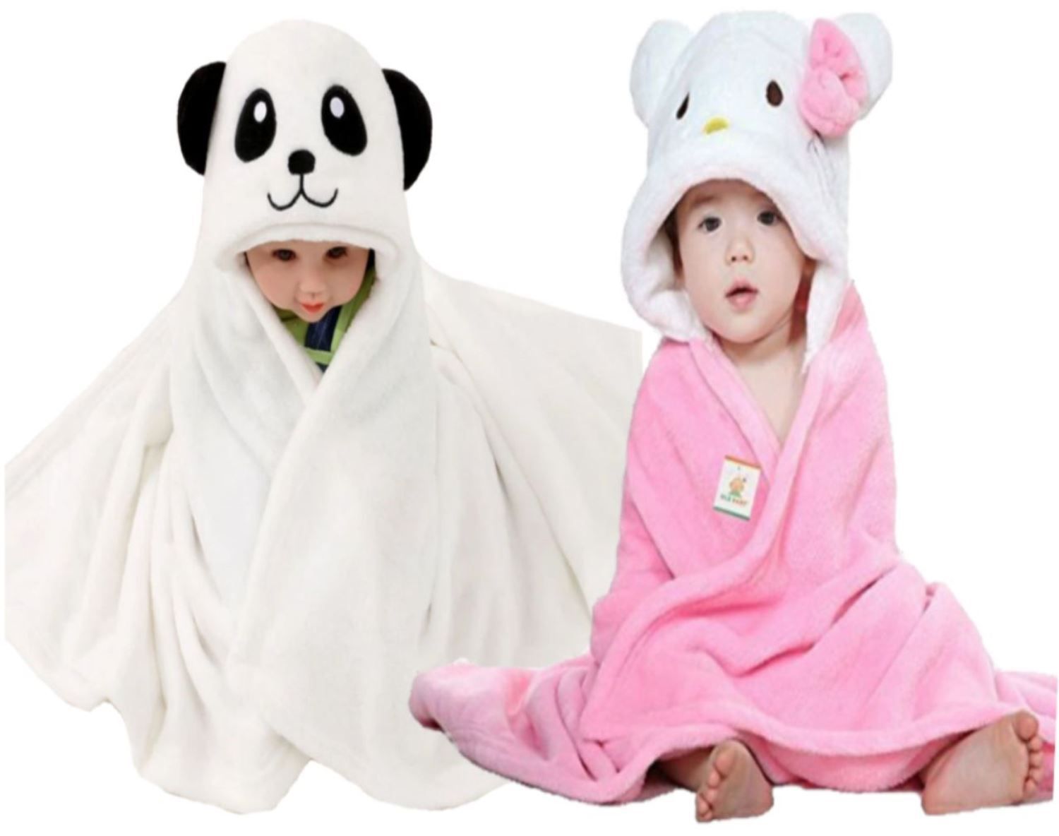     			Brandonn - Multicolor Polyester Baby Blanket (Pack Of 2)