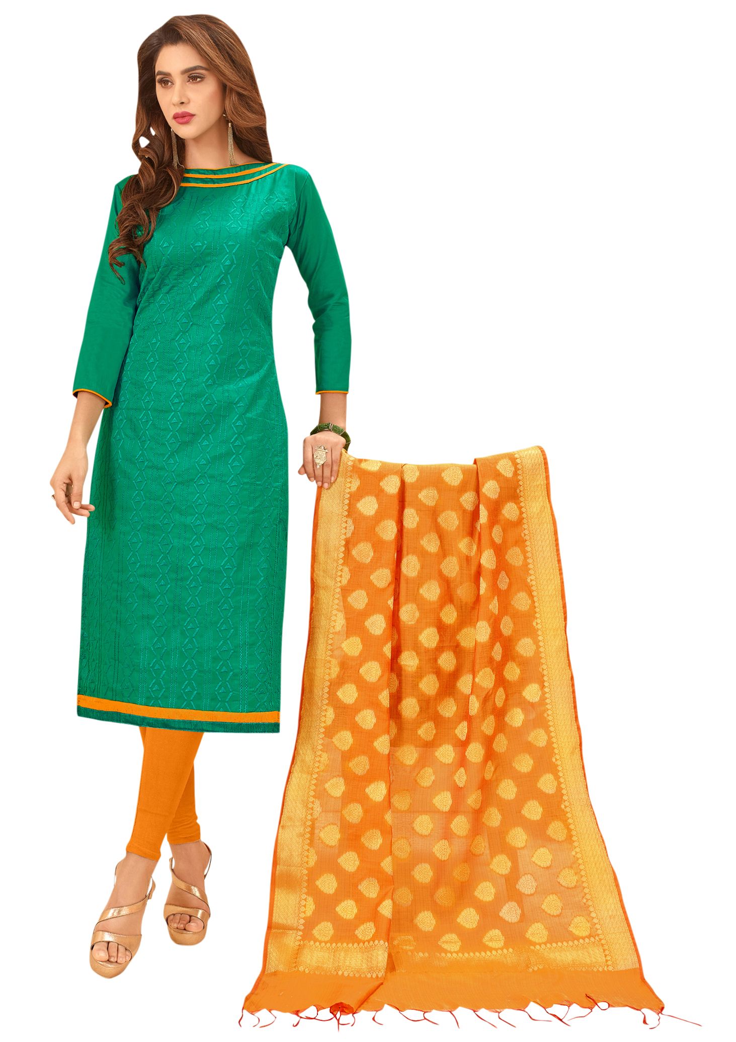 banarasi silk gown design