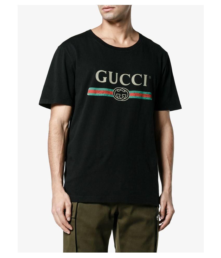 Gucci Black Round T-Shirt - Buy Gucci Black Round T-Shirt Online at Low ...