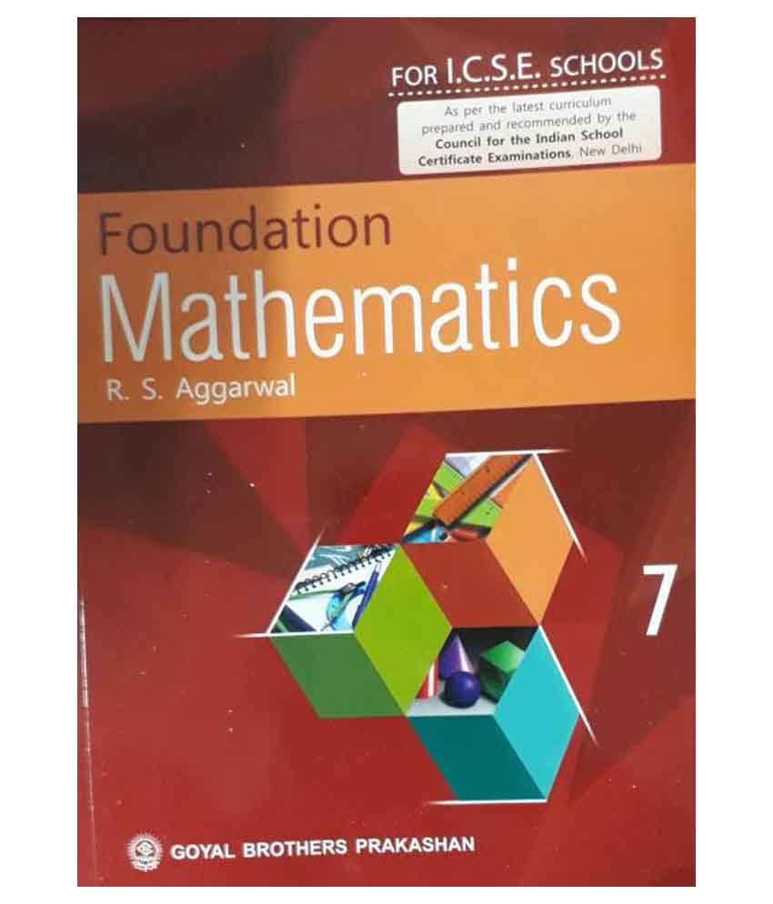 Foundation Mathematics Icse Class - 7 (R.S.Aggarwal): Buy Foundation ...