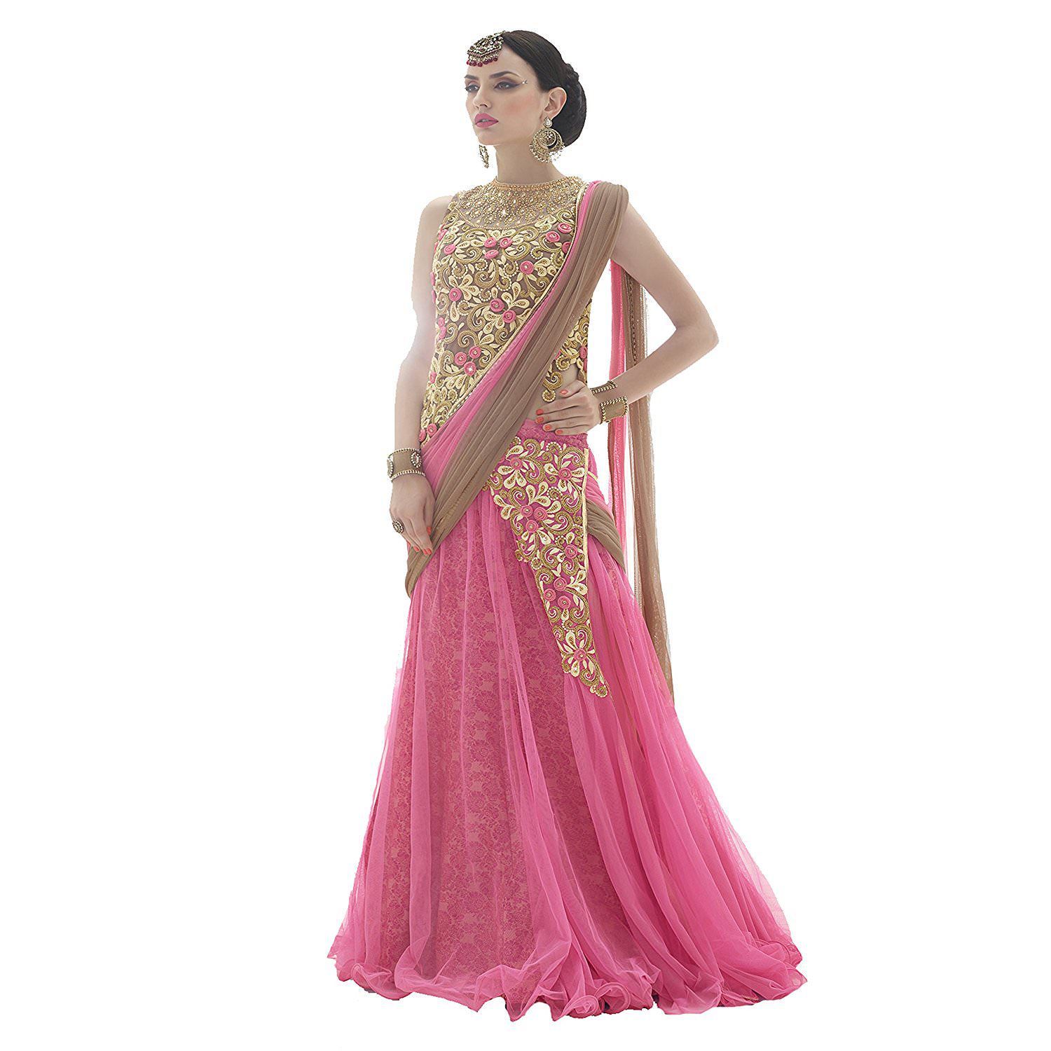 pink lehenga snapdeal