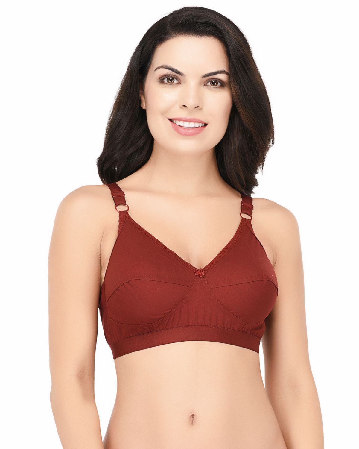     			Elina Cotton Non Padded Women's Teenage Bra ( Maroon )