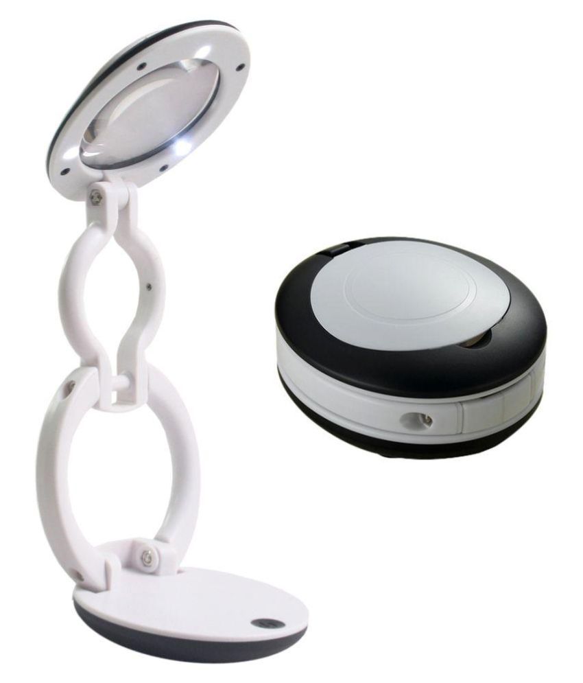 3x 60mm 3 Led Table Lamp Desk Light Magnifier Magnifying Glass