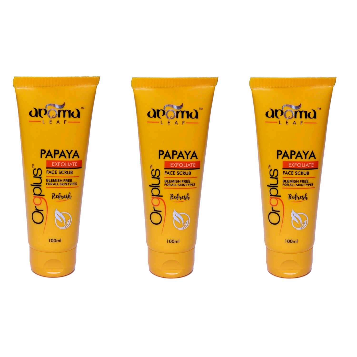 Aroma Leaf Papaya Exfoliate Facial Scrub 300 gm Pack of 3 Buy Aroma Leaf Papaya Exfoliate