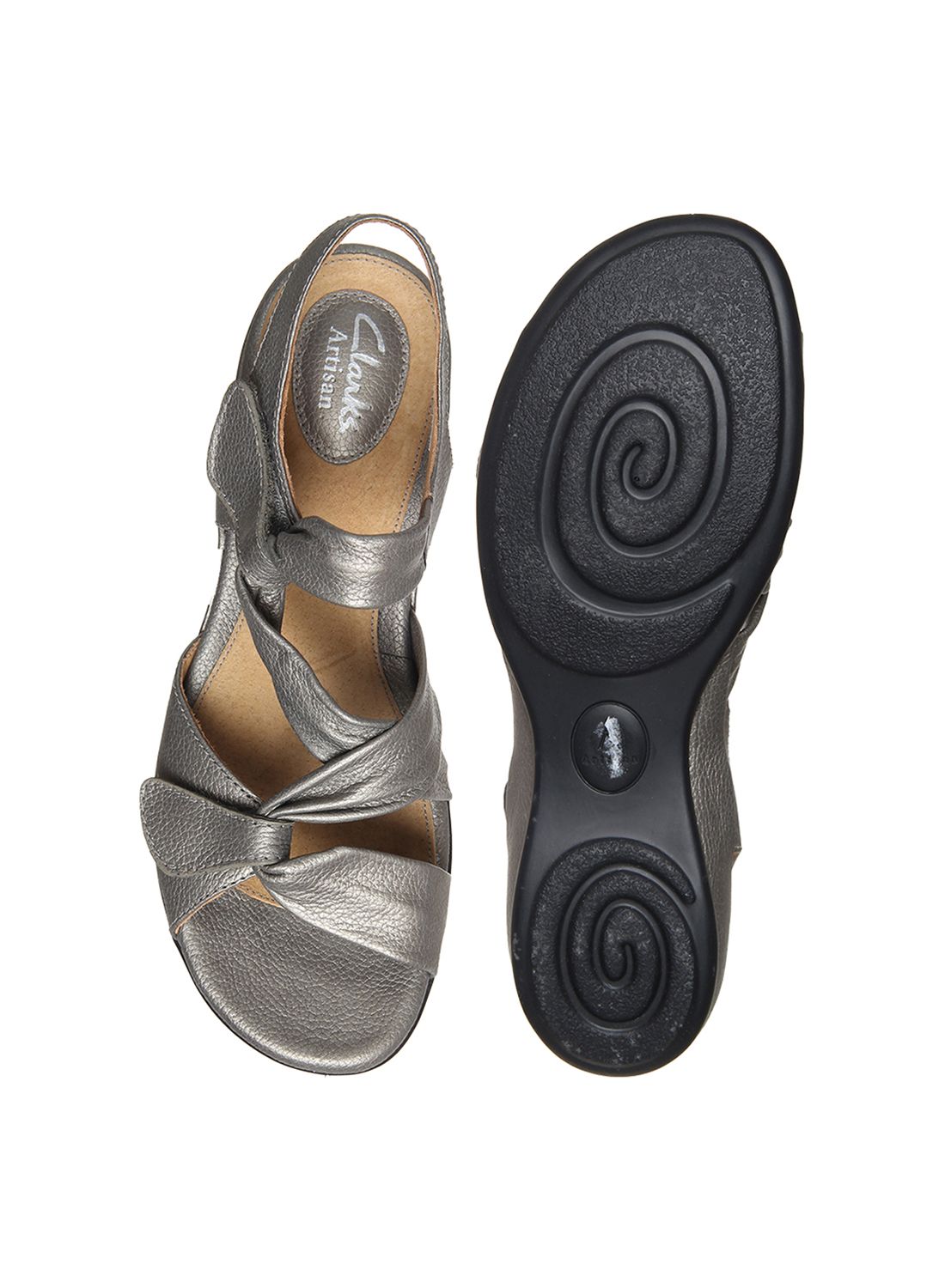 clarks grey flats