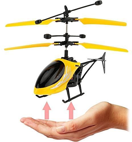 remote control helicopter with gravity sensor