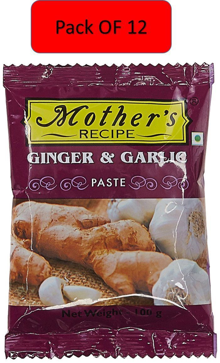 Mother's Recipe Ginger Garlic Pack of 12 Paste 100 gm