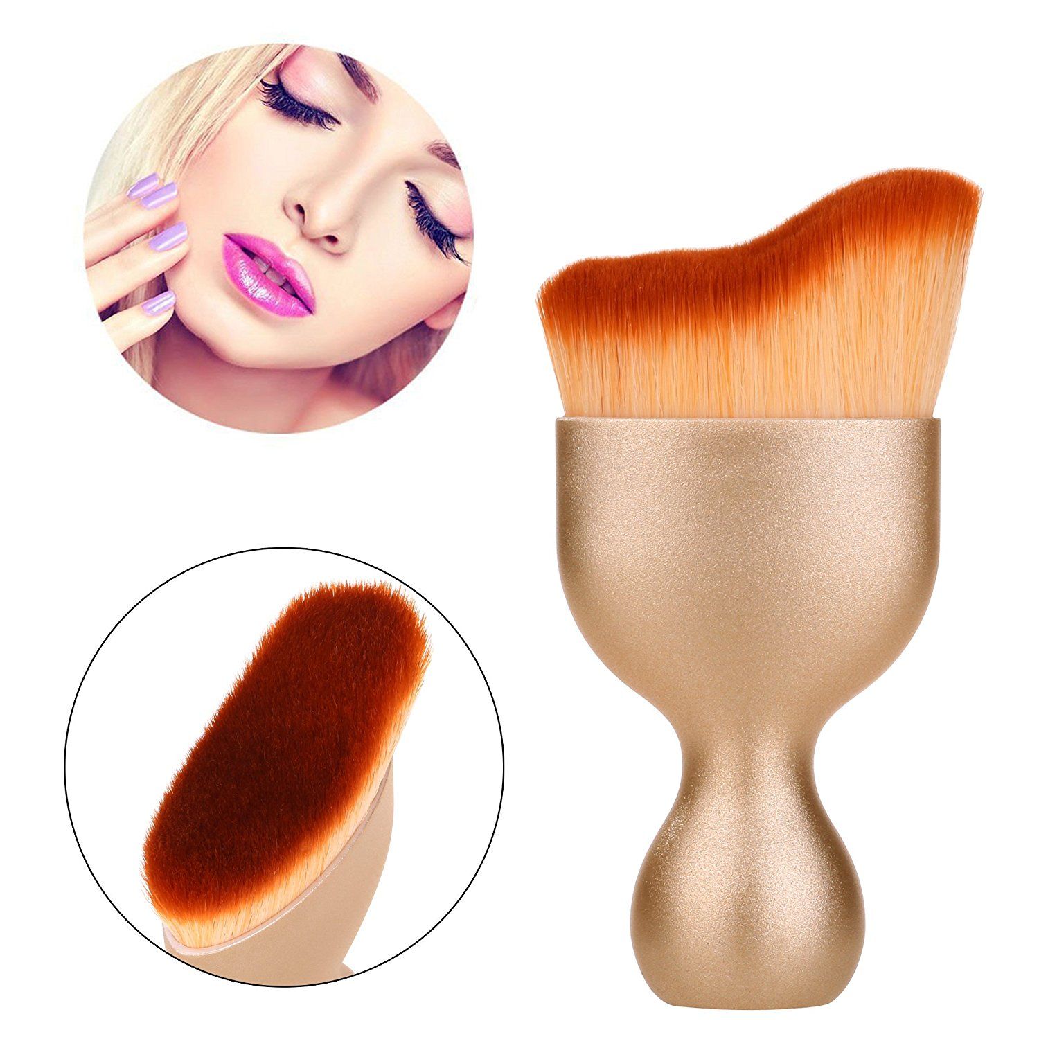 Glamix Professional Contouring Brush and makeup Sponge Blush for