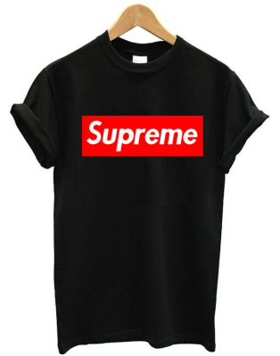 SUPREME Black Round T-Shirt - Buy SUPREME Black Round T-Shirt Online at Low Price - 0