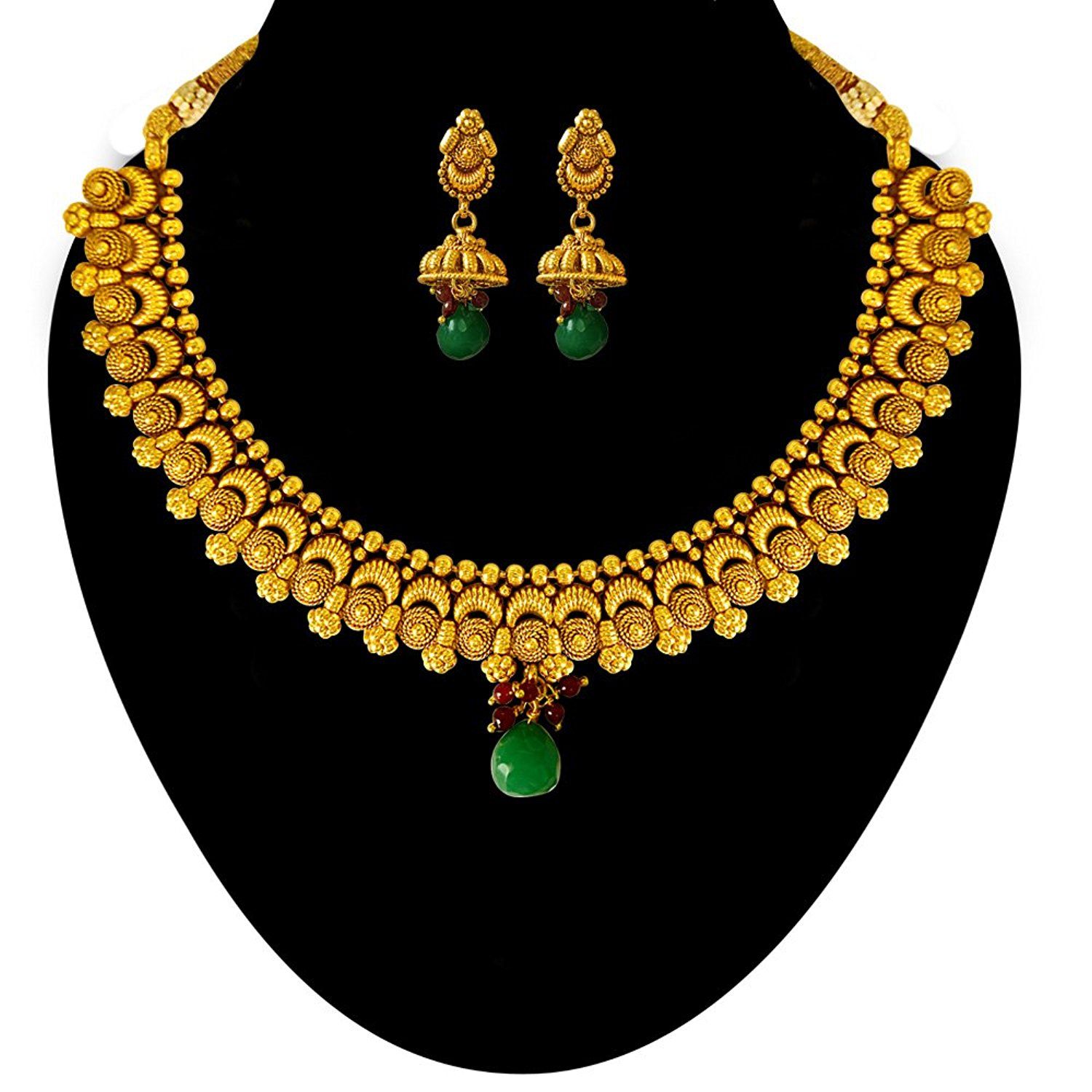 Surat Diamonds Curvy Gold Plated Copper Fine Designer Fashion Jewellery