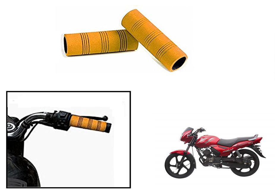 Speedwave Bike Comfort Riding Soft Grip Covers Orange For Tvs