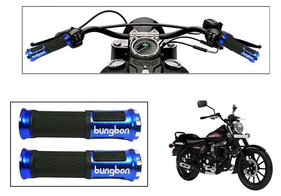 Speedwave Bungbon Motorcycle handle Grip Bike Grip Cover Blue- For ...