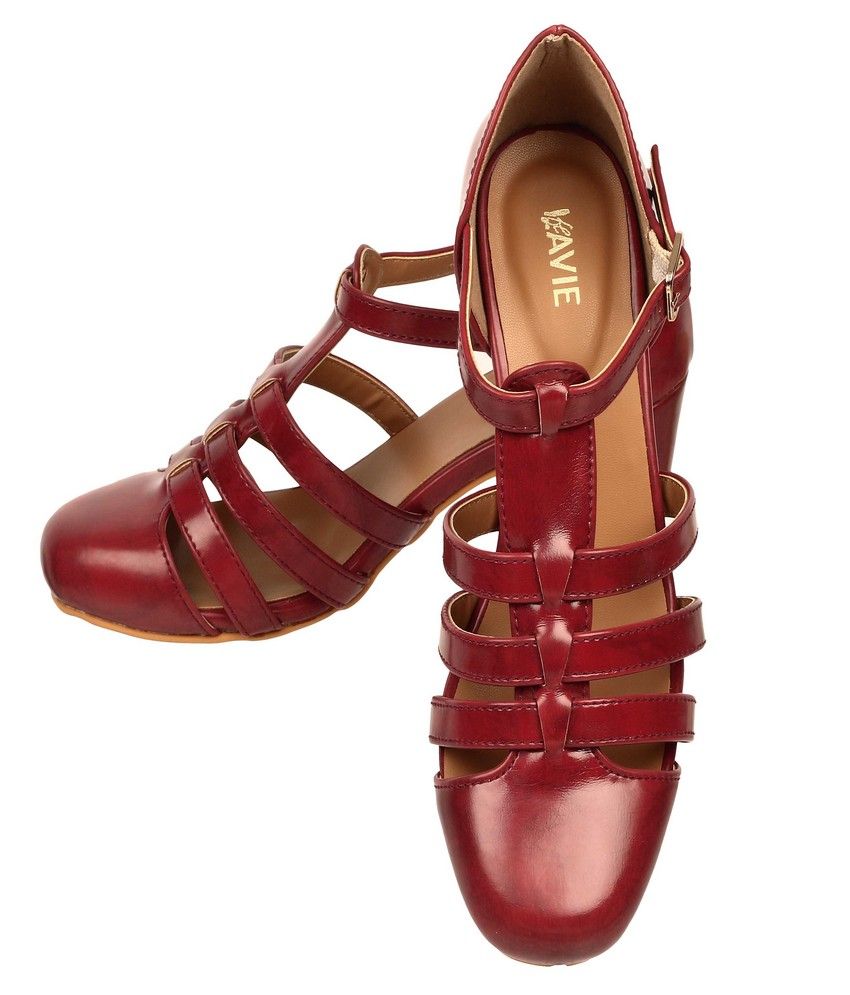 maroon pointed flats