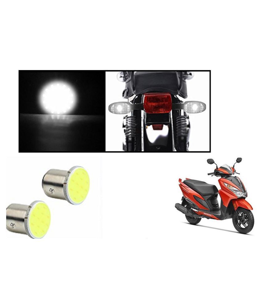 Speedwave Bike Turn Indicator LED COB Bulbs WHITE Set Of 2 for Honda