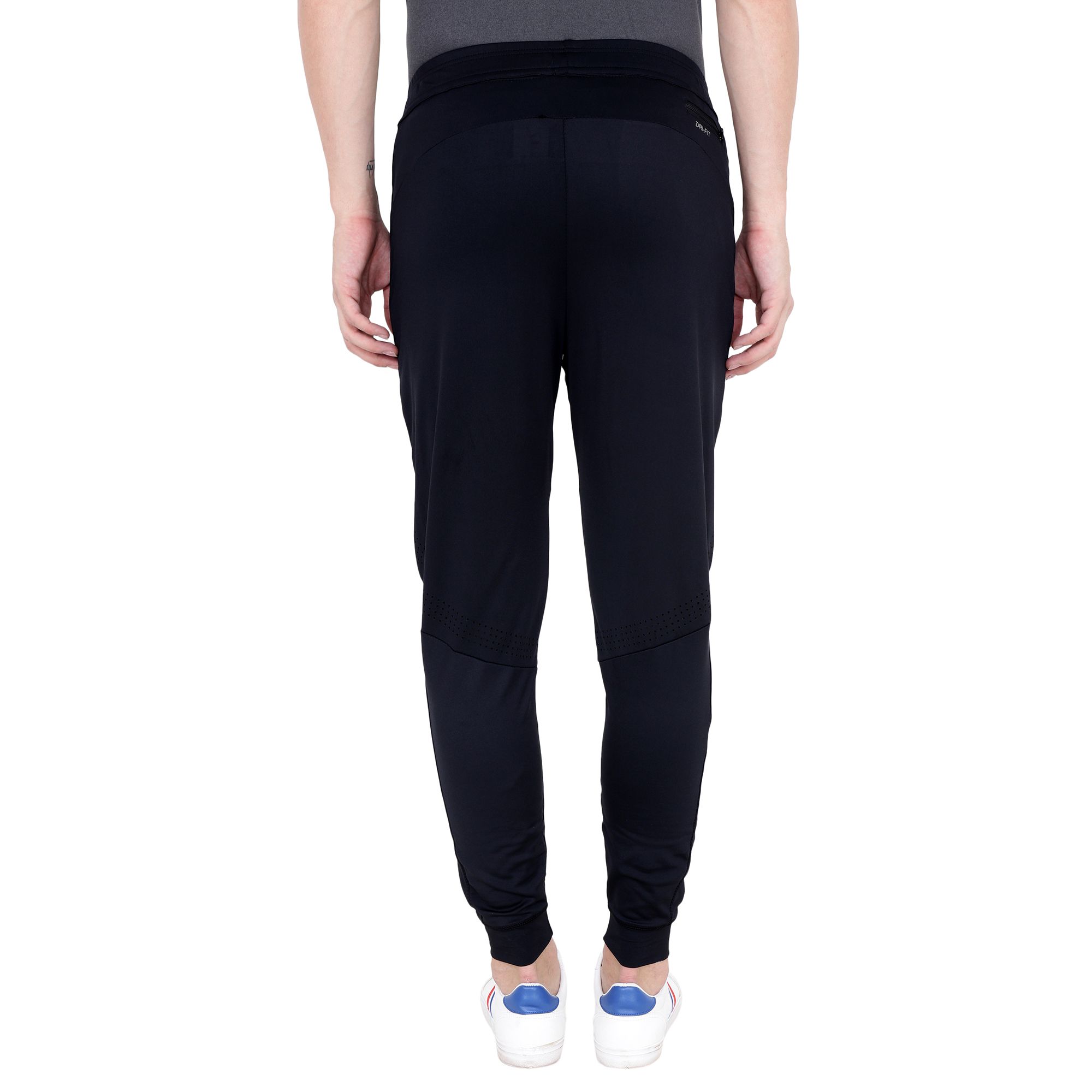 nike black polyester lycra trackpants