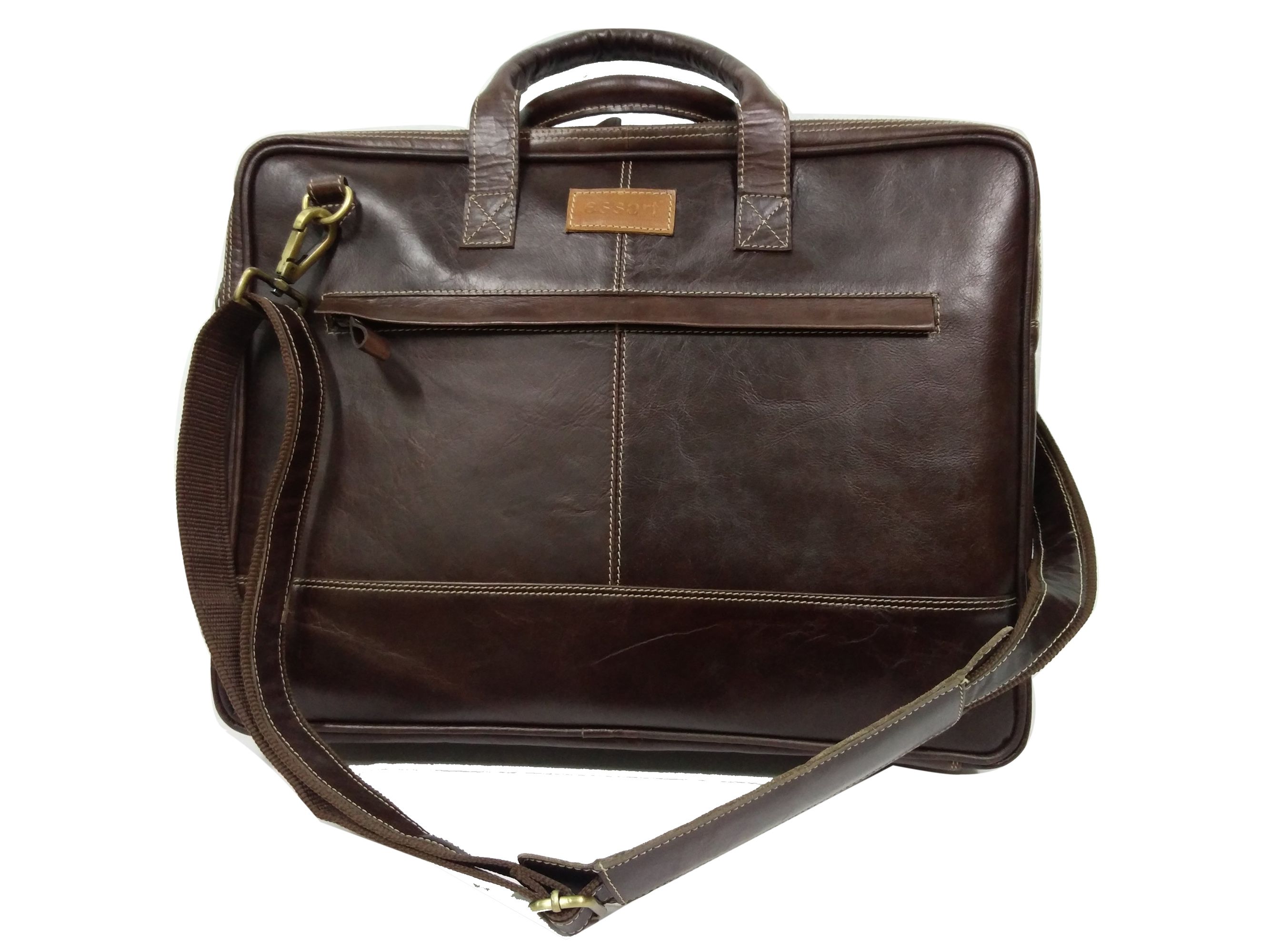 Essart Brown Leather Briefcase - Buy Essart Brown Leather Briefcase ...