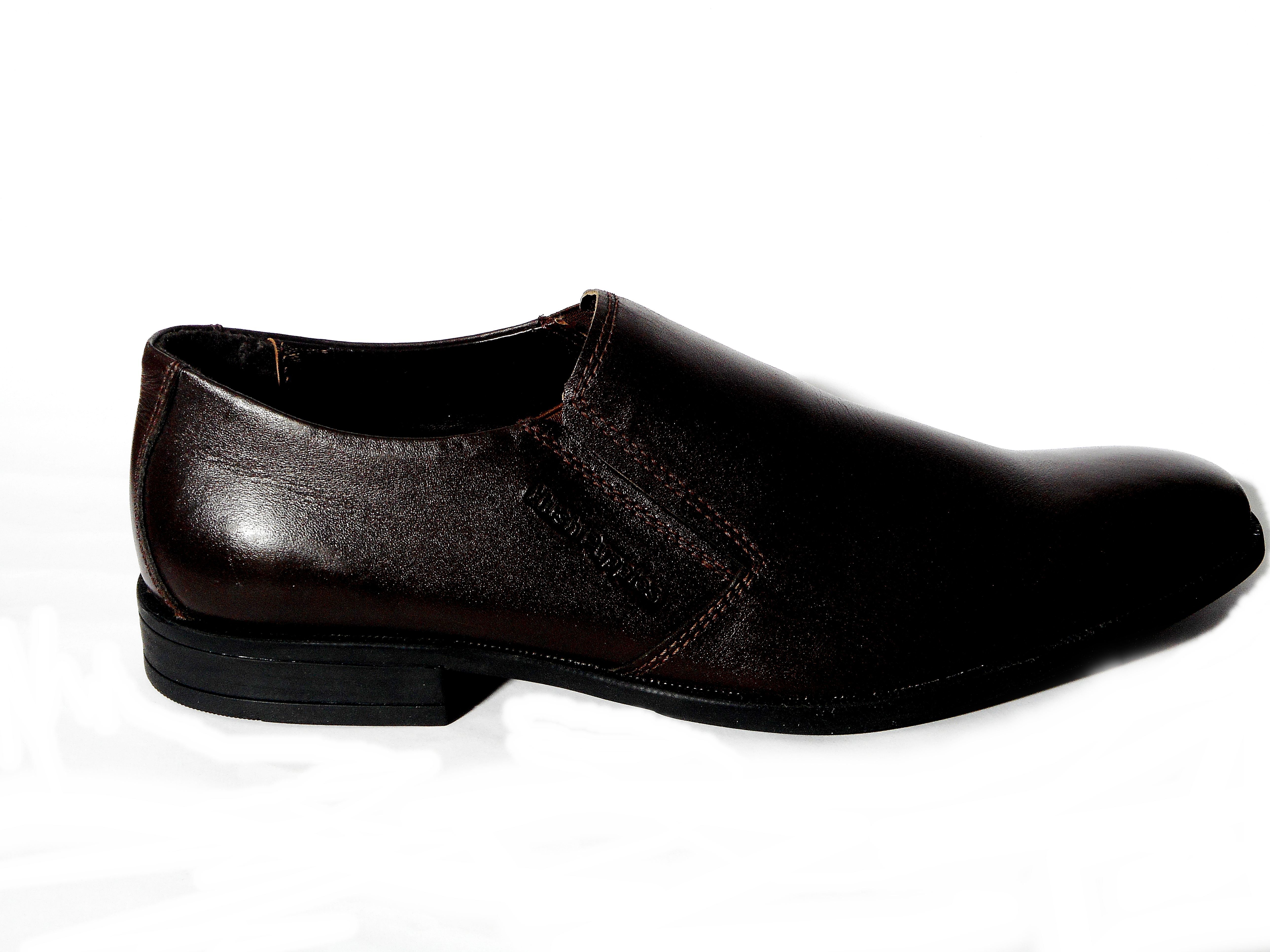 genuine leather hush puppies