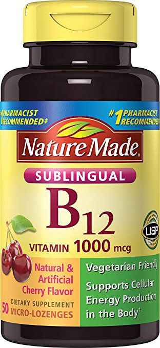 Nature Made Sublingual Vitamin B12 1 gm Vitamins Tablets ...