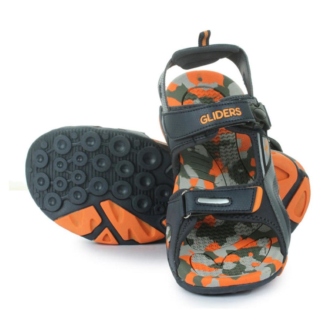 neon footbed sandals