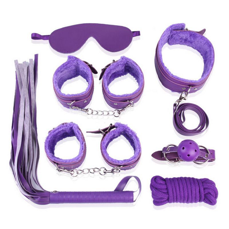 Adult Game Toy Leather Fetish Sex Bondage Restraint Handcuff Queen Whip