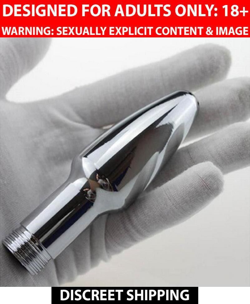 Aluminum Shower Nozzle Enema Rectal Stream Butt Cleaning Douche System