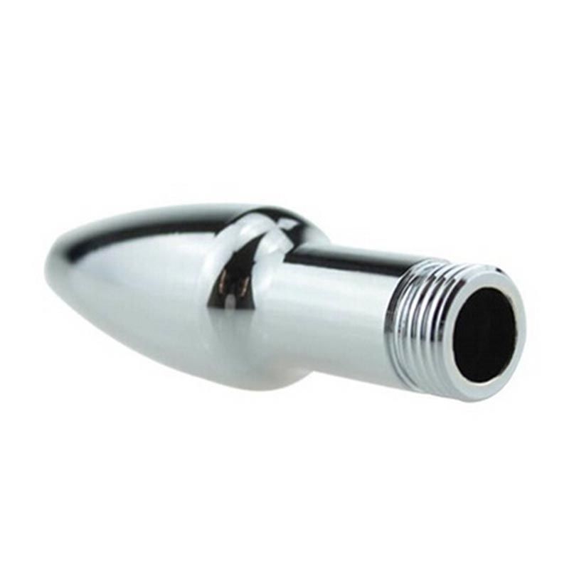 Aluminum Shower Nozzle Enema Rectal Stream Butt Cleaning Douche System