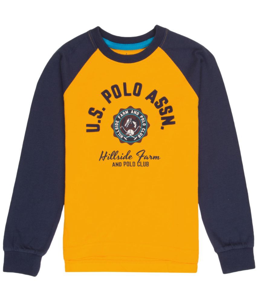 U S Polo Assn Boys Yellow T Shirt Buy U S Polo Assn Boys Yellow T Shirt Online At Low Price Snapdeal