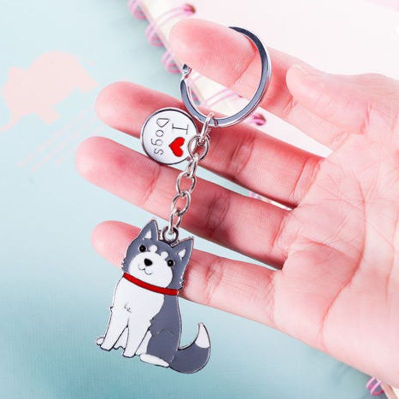 dog man keychain