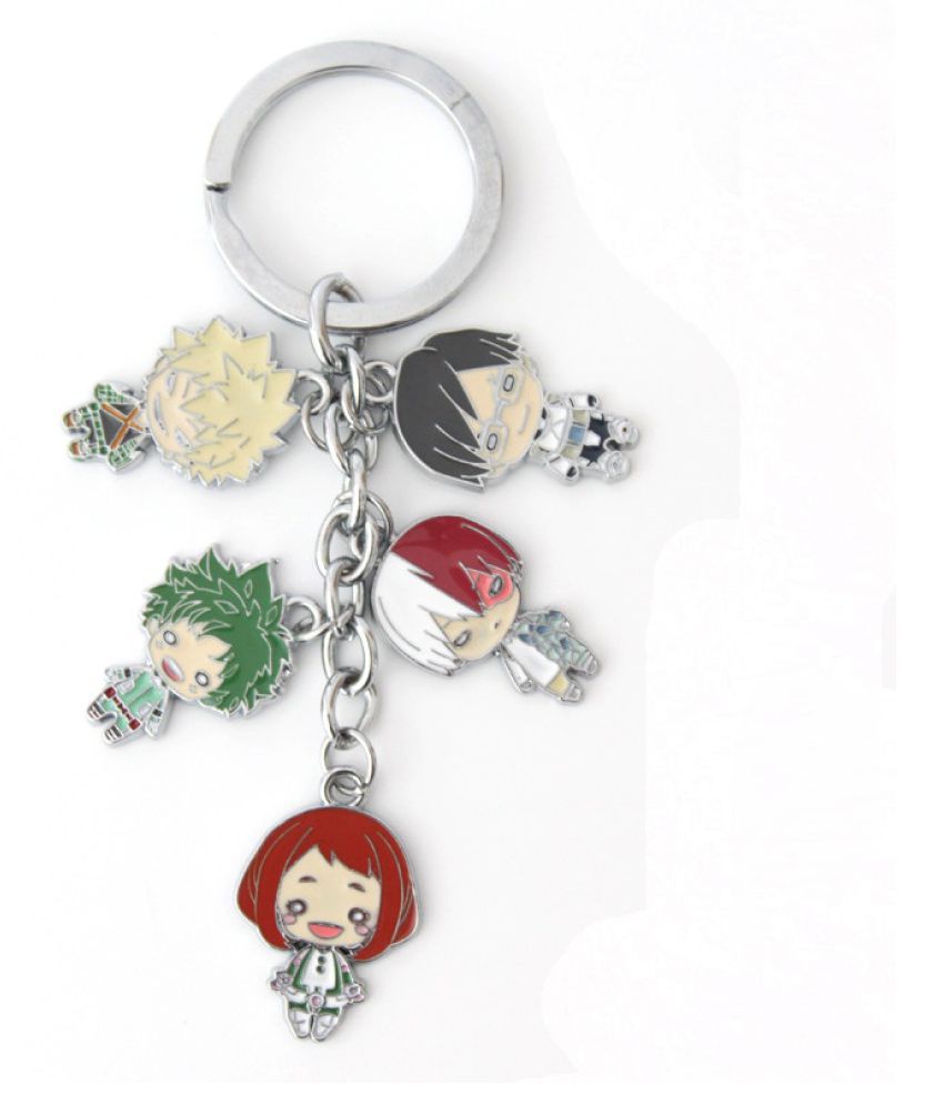 P1091 fashion Japanese anime cute My Hero Academia pendant cool metal key  rings car keychain cosplay Accessories: Buy Online at Low Price in India -  Snapdeal